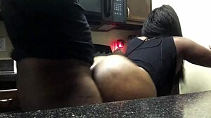 curvy ebony twerks big ass doggystyle before black cock cumshot