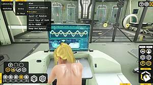 Sleek Tits Bounce During Intense Deepthroat Fucking Game