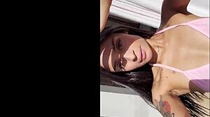 breiny zoe's skinny ass stretched first anal creampie