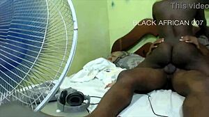 Sexy Amateur Straddles Thick Black Monster Cock in Sheer Red Lingerie Full Scene