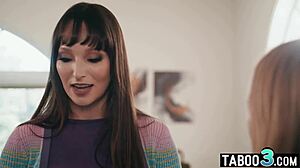 turned on teen stepdaughter seduces milf stepmom lexi luna for hot pussy licking