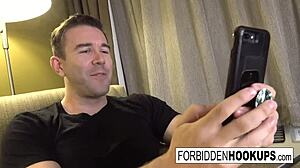 horny guy picks up and fucks his wife's horny sister hard