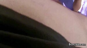 Two guys lure skinny teen stranger into park fuck for cash pov homemade