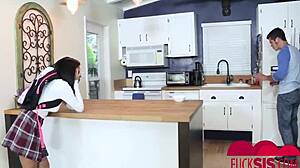 oh monica asis bookworm stepsis bends over for first big cumshot pov 😍🍑💦