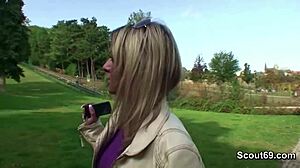 Two guys lure skinny teen stranger into park fuck for cash pov homemade