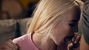 Perv stepdad and teacher set up stepdaughter for a rough double penetration