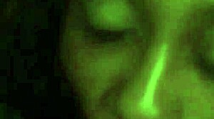 ebony babe guzzles thick black cock facial blast