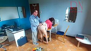 boss dominates enf secretary with cock while she's on phone full vid