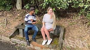 naughty milf gets anal fetish in park forest