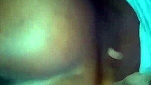 Curvy Black Bride Gets Jizzed on by Fat Husband During Wedding Fuck