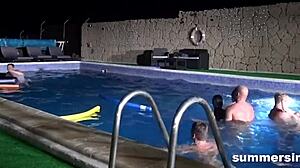 summer orgy with hardcore fucking rimjobs and piss