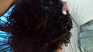 Curly chubby latina couple's homemade pov anal assfucking passion