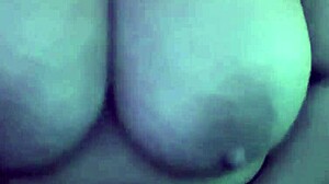 Big tits babe rams dildo deep inside her