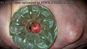 Monster Cock Close-Up Toys Ooze Thick Cum Explosion