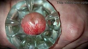 Monster Cock Close-Up Toys Ooze Thick Cum Explosion