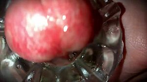 Monster Cock Close-Up Toys Ooze Thick Cum Explosion