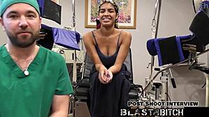 Maya fierce slurps cock before pussy cum blast!