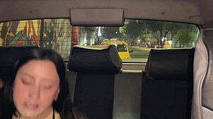 Curvy blonde fucks driver raw in garage cums inside no condom