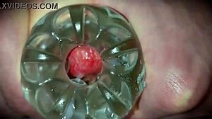 Monster Cock Close-Up Toys Ooze Thick Cum Explosion