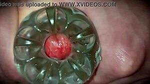Monster Cock Close-Up Toys Ooze Thick Cum Explosion