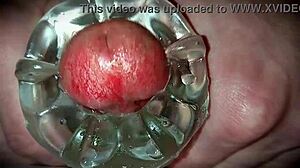 Monster Cock Close-Up Toys Ooze Thick Cum Explosion