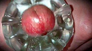 Monster Cock Close-Up Toys Ooze Thick Cum Explosion