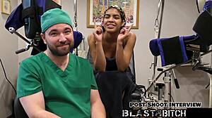 Maya fierce slurps cock before pussy cum blast!