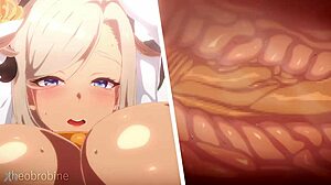 shenhe from genshin impact looks pregnant - credits theobrobine