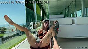 wanna see me finger my tight asshole until i cum hard outdoors full vid