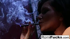 Romi Rain Pounds Big Tits Pussy with Massive Dildo