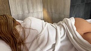 Dad's gone, pounding my stepmom's wet pussy