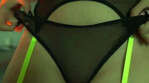 Hot lingerie try-on turns into naked teen tease!