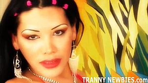 She Begs for My Cock Pounding Her Tight Shemale Ass!