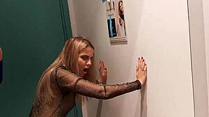 dressing room blowjob caught live letty black