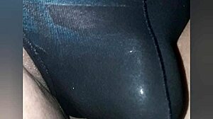 My underwear strains over throbbing monster asian cock