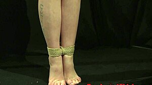 Bound babe spanked hard before rough maledom facial blast