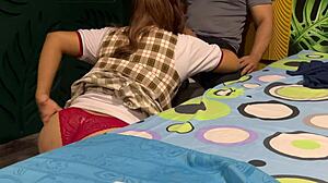 Stepdaughter Catches Pervert Stepdad Jerking to Her Pics - Swallows Cum!