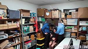 Thief teen sucks cocks bends over for hardcore group doggystyle!