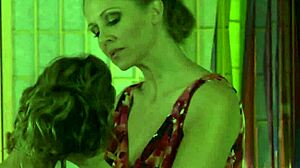 brunette babe fingers milf bff's hairy pussy on thelesbianfactor