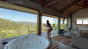 renatinha's big latina tits tempt in secluded cabin