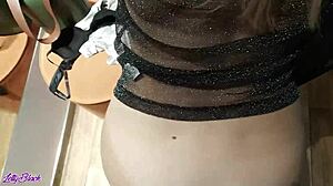 dressing room blowjob caught live letty black