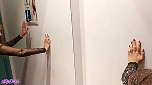 dressing room blowjob caught live letty black