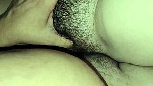 detailed fetish fucking tight stepdaughter's hairy pussy closeup