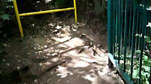 wanna see this ladyboy stroke hard on the road?