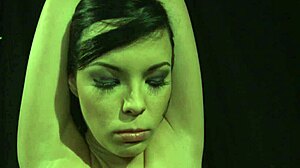 Bound babe spanked hard before rough maledom facial blast