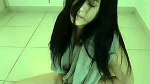 Horny Latina Fingers Cum-Soaked Vagina Craving Cock Ride!