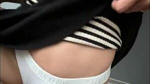 Does my hot roommate fuck my latina ass good in the hallway?