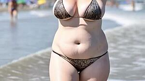 Skinny teen girls tease topless tits on beach caught voyeur style?