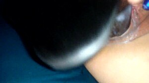 Skinny young wife stretches pussy homemade on first monster bbc