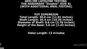 Adeline Lafouine Fists Ass With Dolphin XL Dildo Orgasm